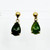14k yellow gold nephrite jade earrings SKU-1989
