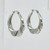 Sterling silver hoop earrings SKU-82