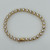 Gold vermeil sterling silver cubic zirconia tennis bracelet SKU-86