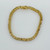 Gold vermeil sterling silver cubic zirconia tennis bracelet SKU-96