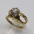 Mid Century 14k gold 2 carat diamond engagement ring SKU-2000