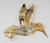 14k gold ruby & diamond hummingbird brooch SKU-5229