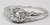 Art Deco 18k white gold  old European cut diamond ring  SKU-5252
