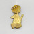 Vintage Gold filled  rhinestone praying angel brooch SKU-1797