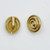 Vintage Gold tone spiral clip on earrings SKU-1830