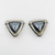 Vintage Silver tone Hematite clip on earrings SKU-1808