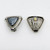 Vintage Silver tone Hematite clip on earrings SKU-1808
