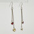 Sterling silver garnet & citrine earrings SKU-823