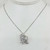 Sterling silver cubic zirconia pendant SKU-847