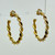 Gold Vermeil Sterling silver twisted hoop earrings SKU-848