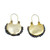 Gold Vermeil sterling silver pearl earrings SKU-802