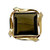 Vintage Catamore 12k Gold filled smoky quartz brooch SKU-890