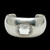 Vintage silver Plated rock crystal cuff bracelet SKU-1056