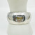 Vintage silver Plated rock crystal cuff bracelet SKU-1056