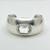 Vintage silver Plated rock crystal cuff bracelet SKU-1056