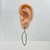 Rose Gold vermeil sterling silver cubic zirconia drop earrings SKU-1196