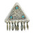 Vintage Israel sterling silver turquoise brooch - pendant SKU-1037