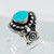 Mexican sterling silver turquoise ring SKU-1184