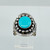Mexican sterling silver turquoise ring SKU-1184