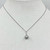 Sterling silver pearl & crystal pendant SKU-1161