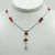 Sterling silver amber bead necklace SKU-1120