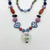 Vintage Chinese Hand painted porcelain bead necklace SKU-1067
