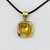 Italian 18k yellow gold citrine pendant SKU-1993