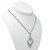 14k white gold 1 carat diamond necklace SKU-5003