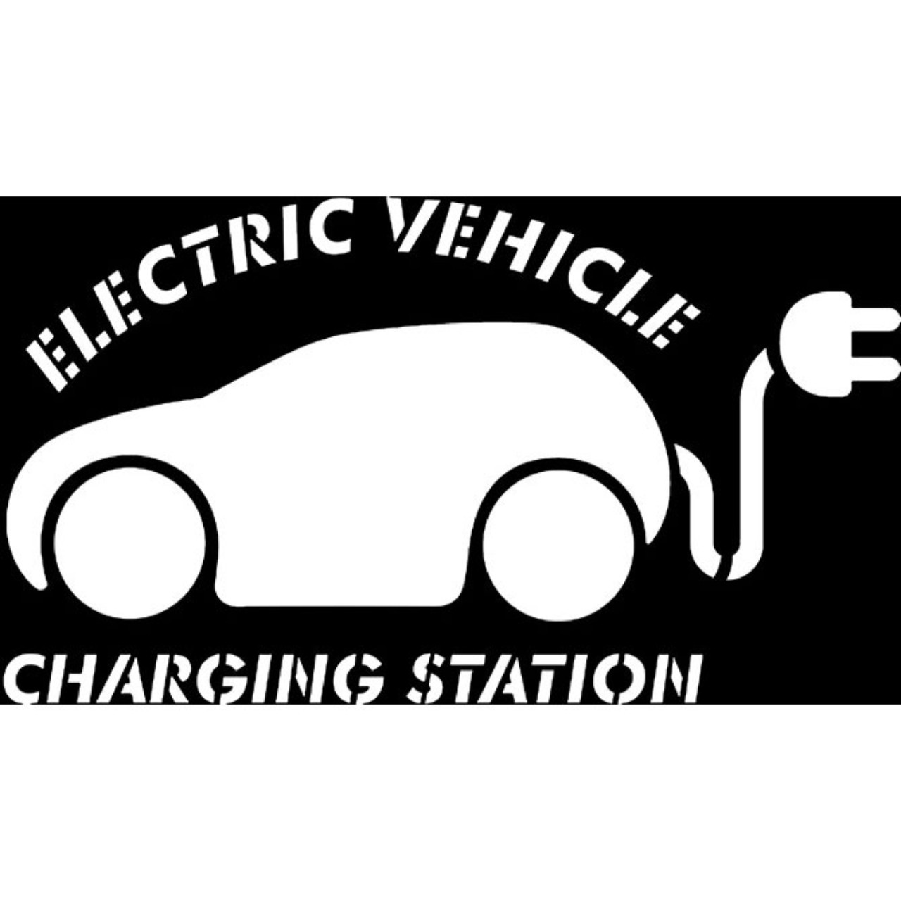 Electric Car Charger Stencil