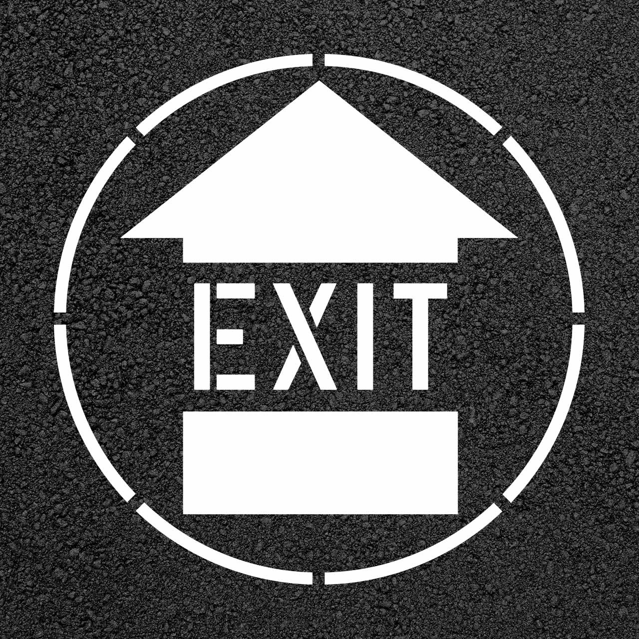 Exit Arrow Stencil