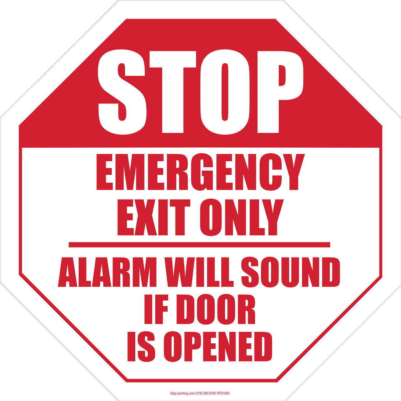 emergency exit only alarm will sound