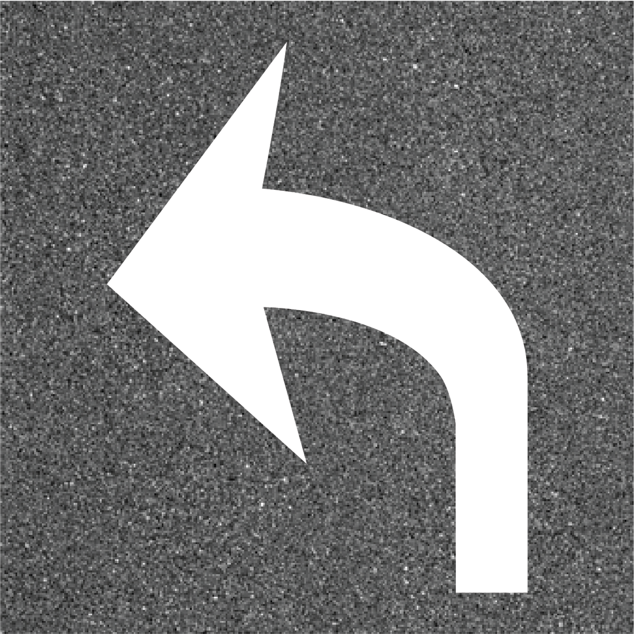 left turn arrow symbol