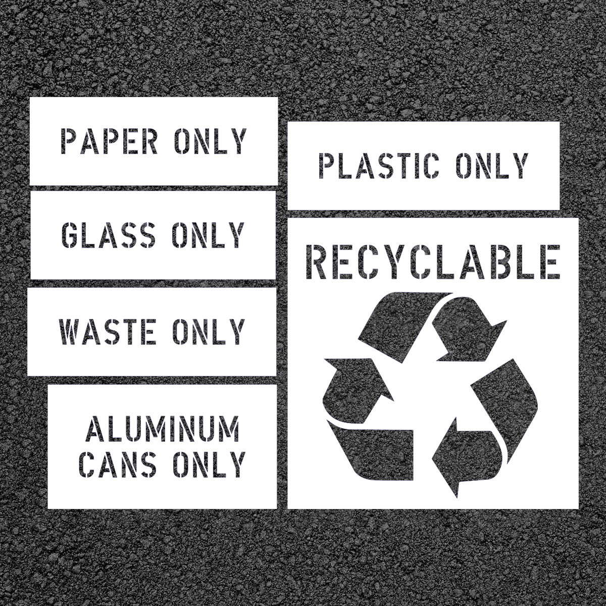 Recycling Stencil Kit | Stop-Painting.com