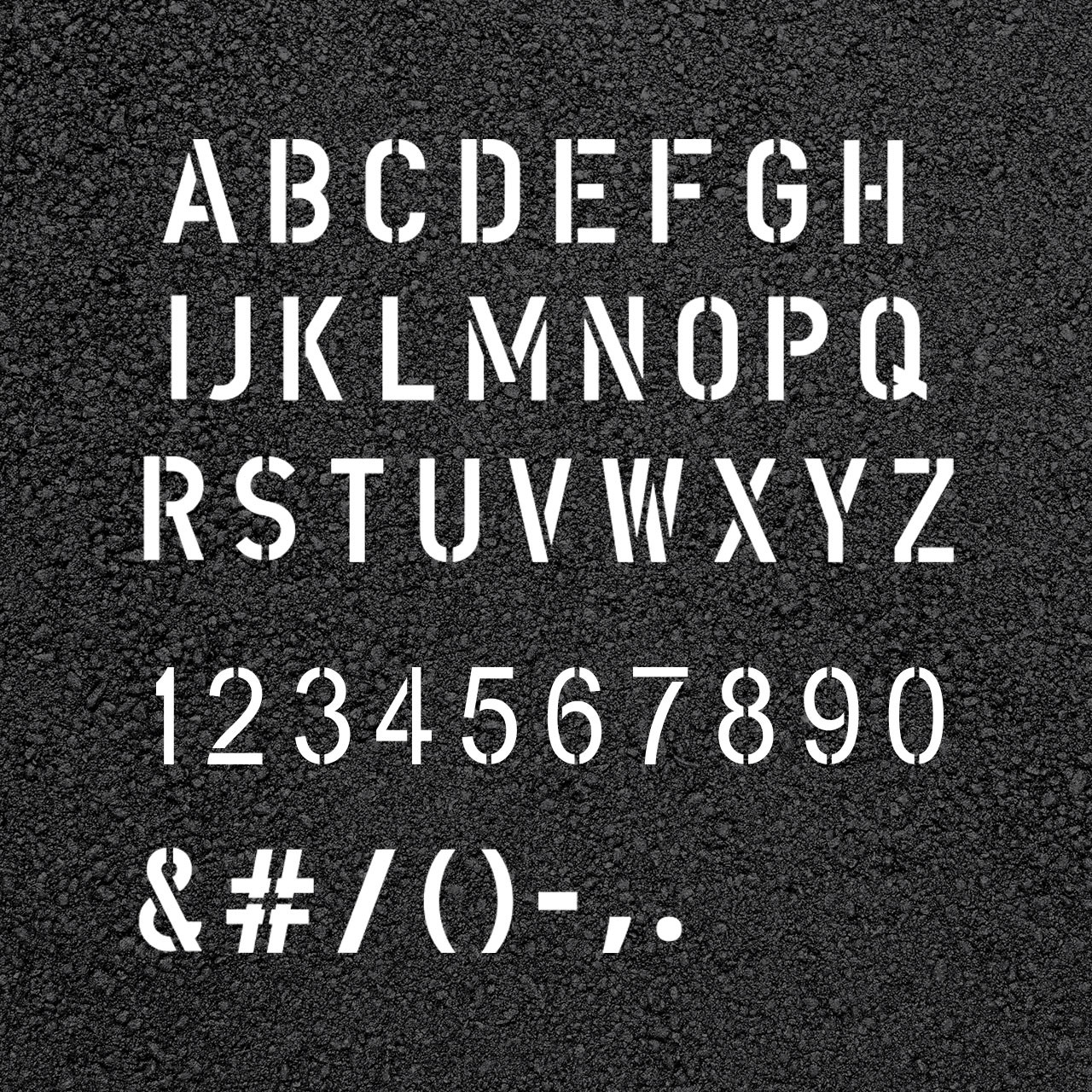 Stencil Letters And Numbers