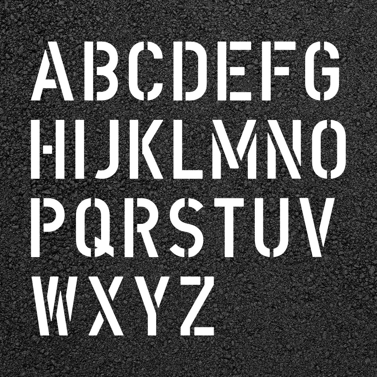 Awesome Alphabet Stencils - 12 Pc.