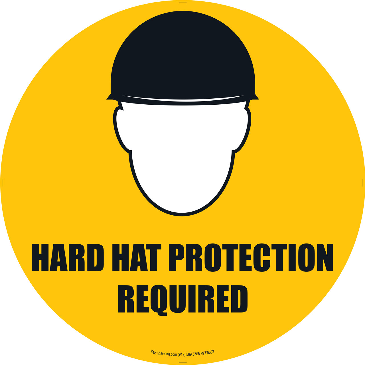 Hard Hat Protection Required Sign