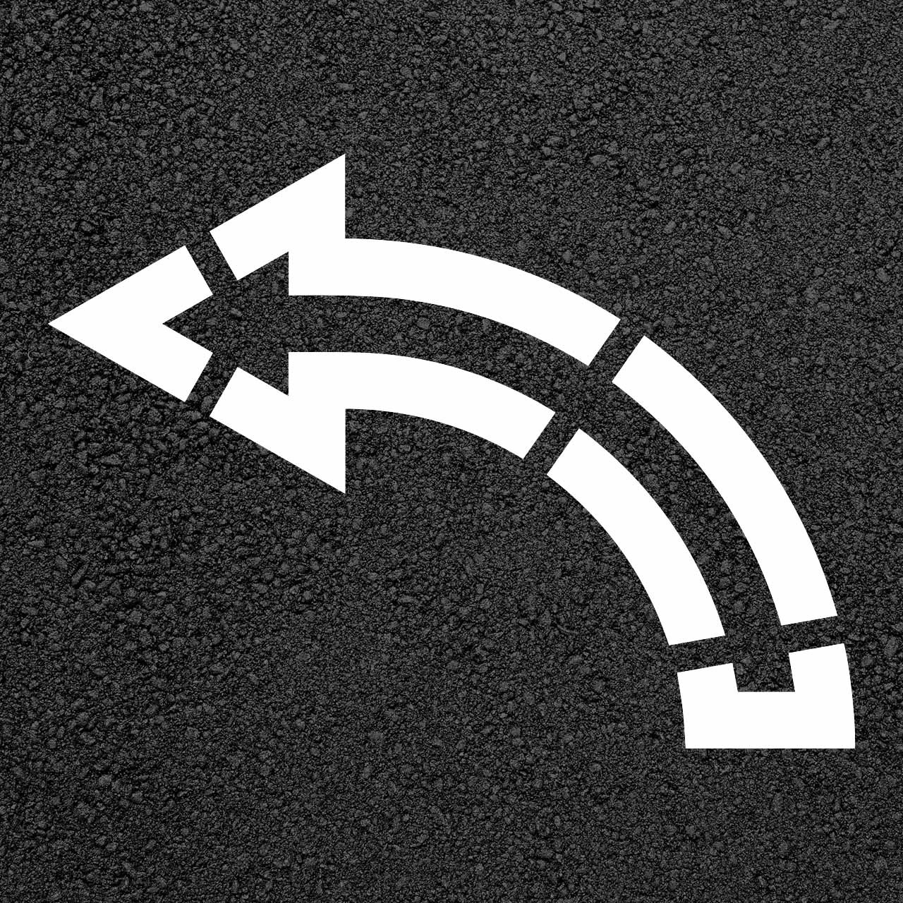 Walmart Curved Arrow Stencil | Stop-Painting.com