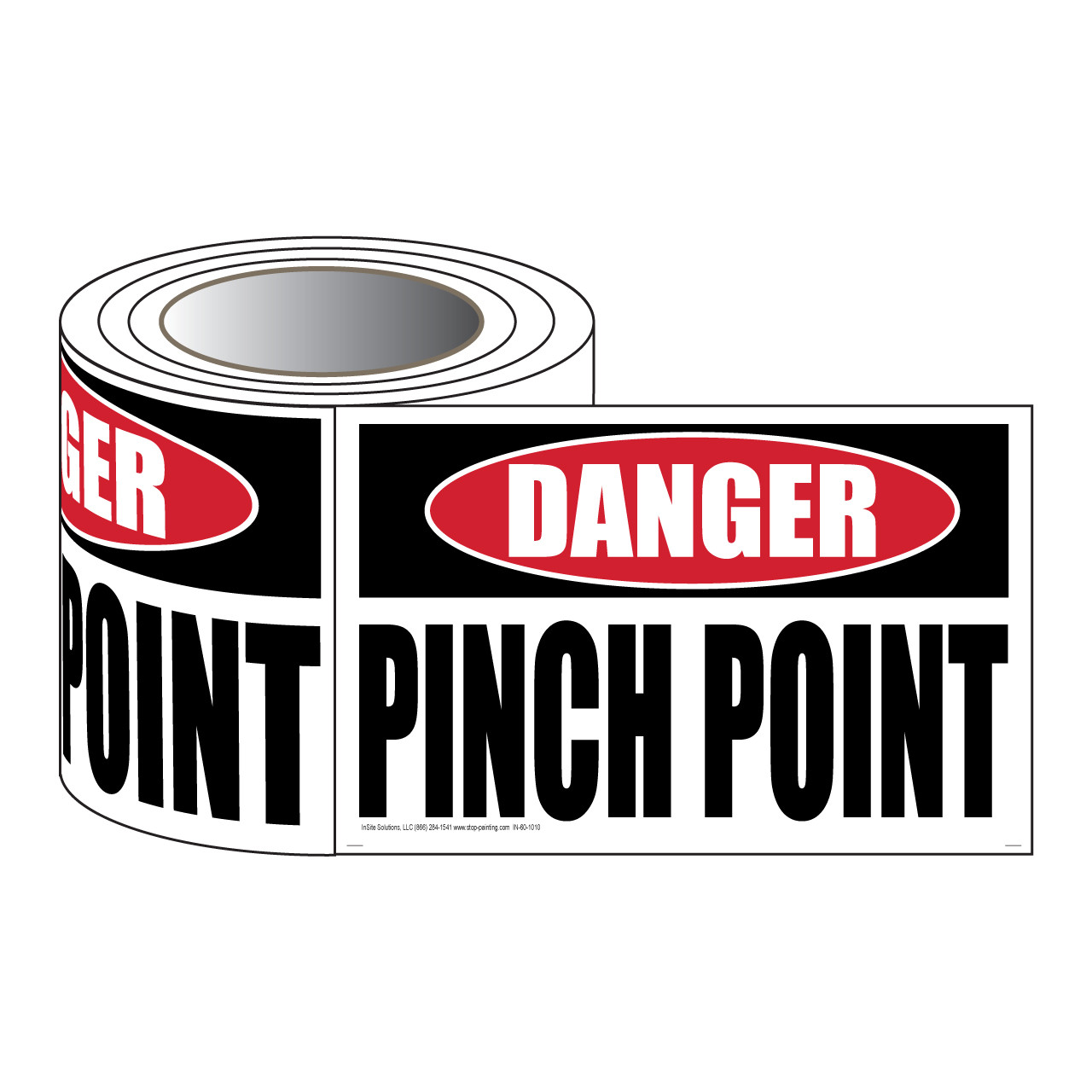 Large Pinch Point Safety Label | Stop-Painting.com