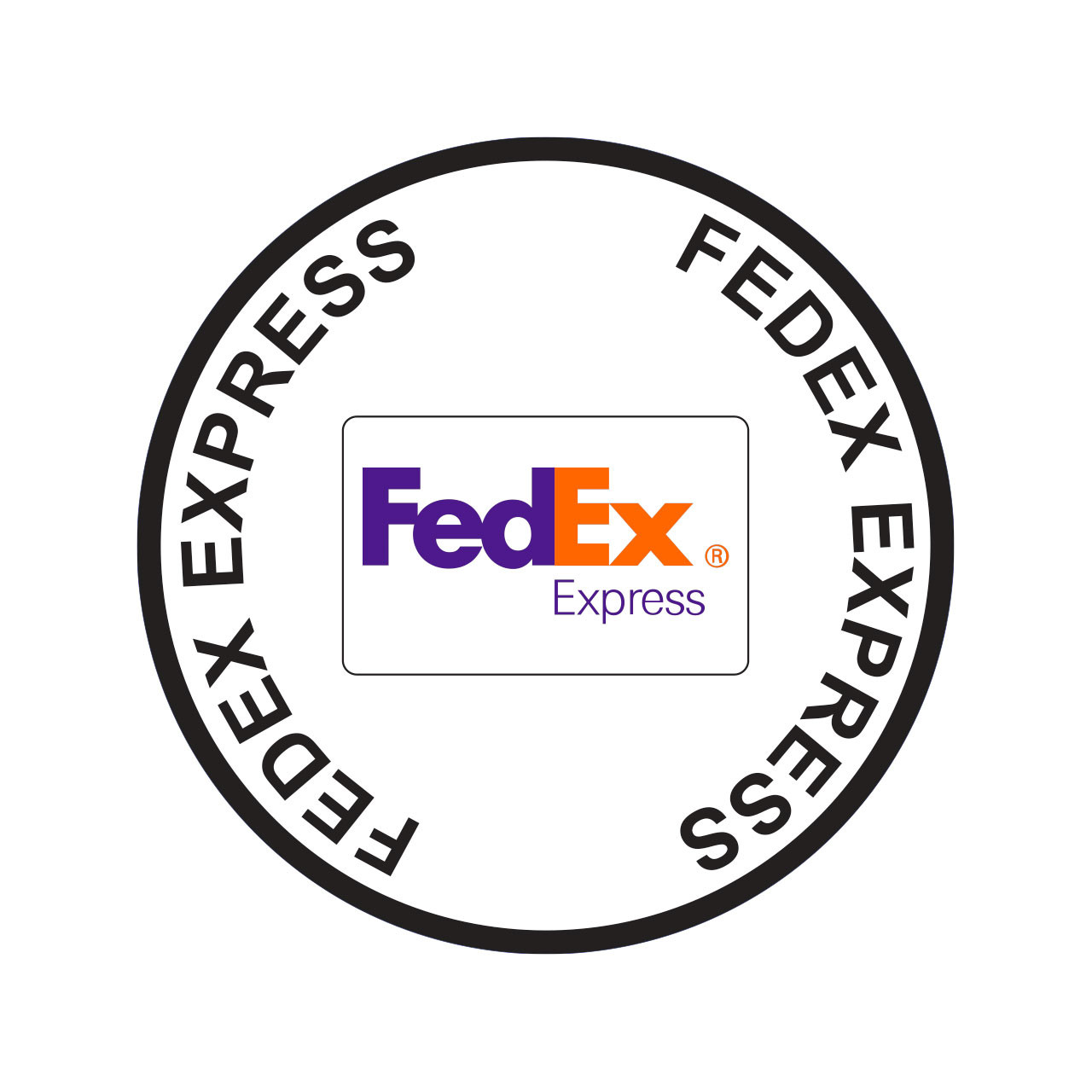 FedEx 店舗サイン FedEx Express Floor Sign | Stop-Painting.com