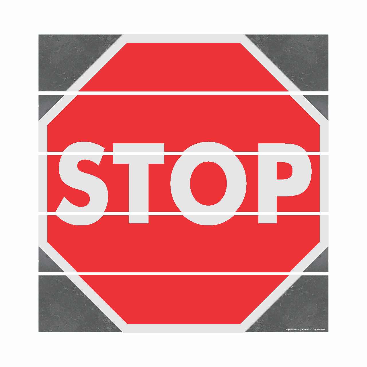 Stop Superior Mark® 5-Piece Floor Sign | Stop-Painting.com