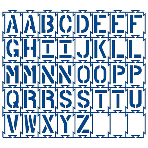 Interlocking Alphabet Stencils