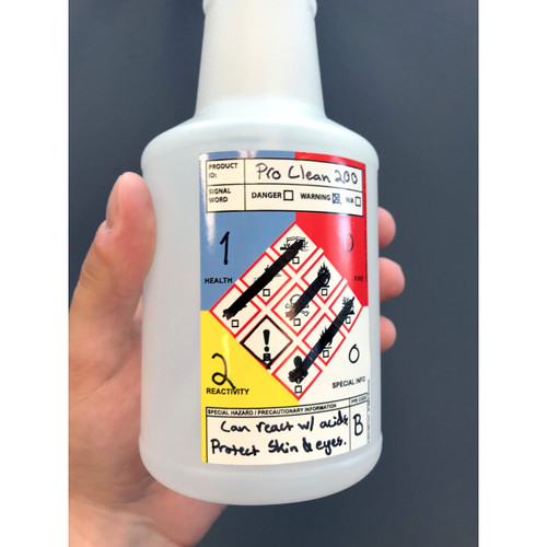 Pre-Labeled Spray Bottle - GHS Compliant