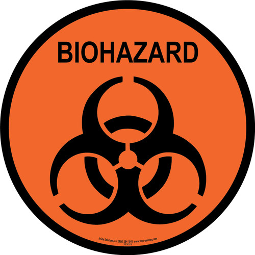 Biohazard Floor Sign