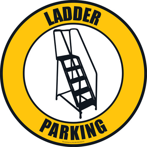 Ladder Parking Floor Sign - Rubber - 17.5" Ladder Parking Floor Sign - Rubber - 17.5"
