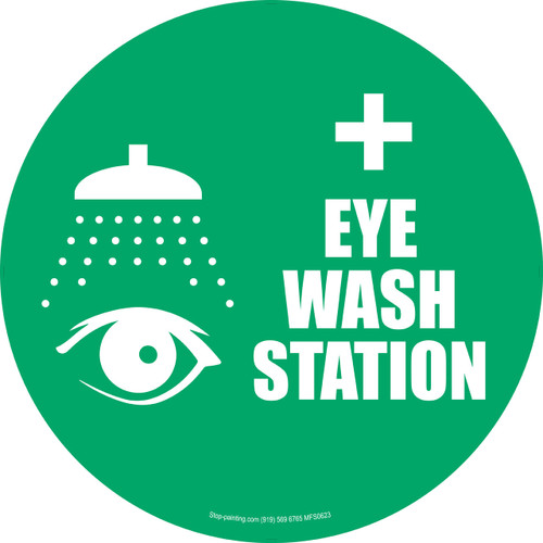 Eyewash Station Floor Sign - Rubber - 17.5" Eyewash Station Floor Sign - Rubber - 17.5"