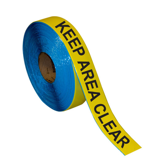 Superior Mark® Repeating Message Floor Tape - "KEEP AREA CLEAR"