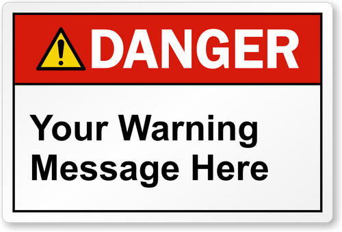 Custom ANSI Danger Labels Laminated Polyester Label - 2” x 3” (Pack of 10) Custom ANSI Danger Labels Laminated Polyester Label - 2” x 3” (Pack of 10)