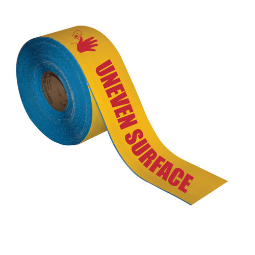 4 Orange Tape with Blue Center Line - 100' Roll - Safety Floor Tape