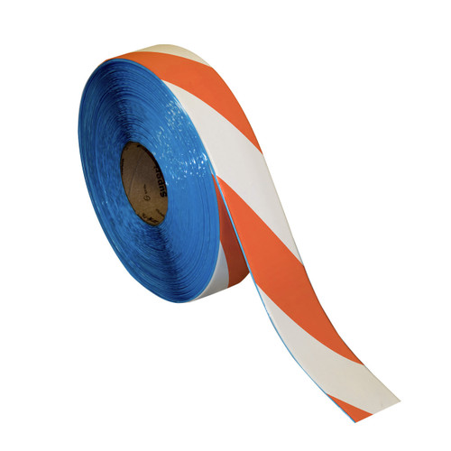 Superior Mark® Hazard Floor Tape - Orange/White Diagonal Stripe Superior Mark® Hazard Floor Tape - Orange/White Diagonal Stripe