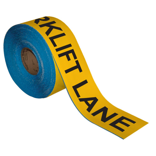 Superior Mark® Bilingual Repeating Message Floor Tape - "Forklift Lane/Carril De Montacargas" Superior Mark® Bilingual Repeating Message Floor Tape - "Forklift Lane/Carril De Montacargas"